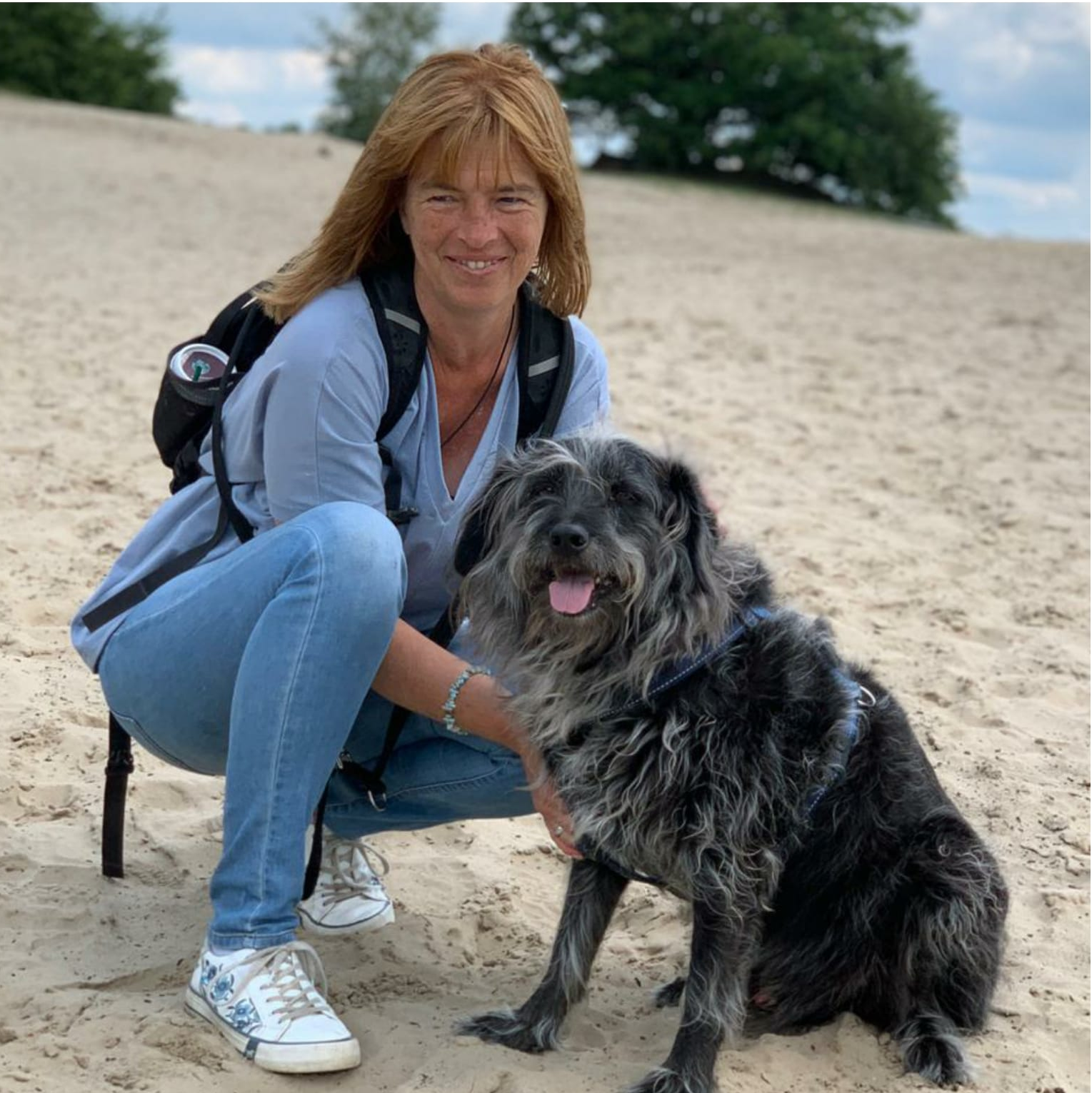 Afbeelding Tanja Lucas met hond